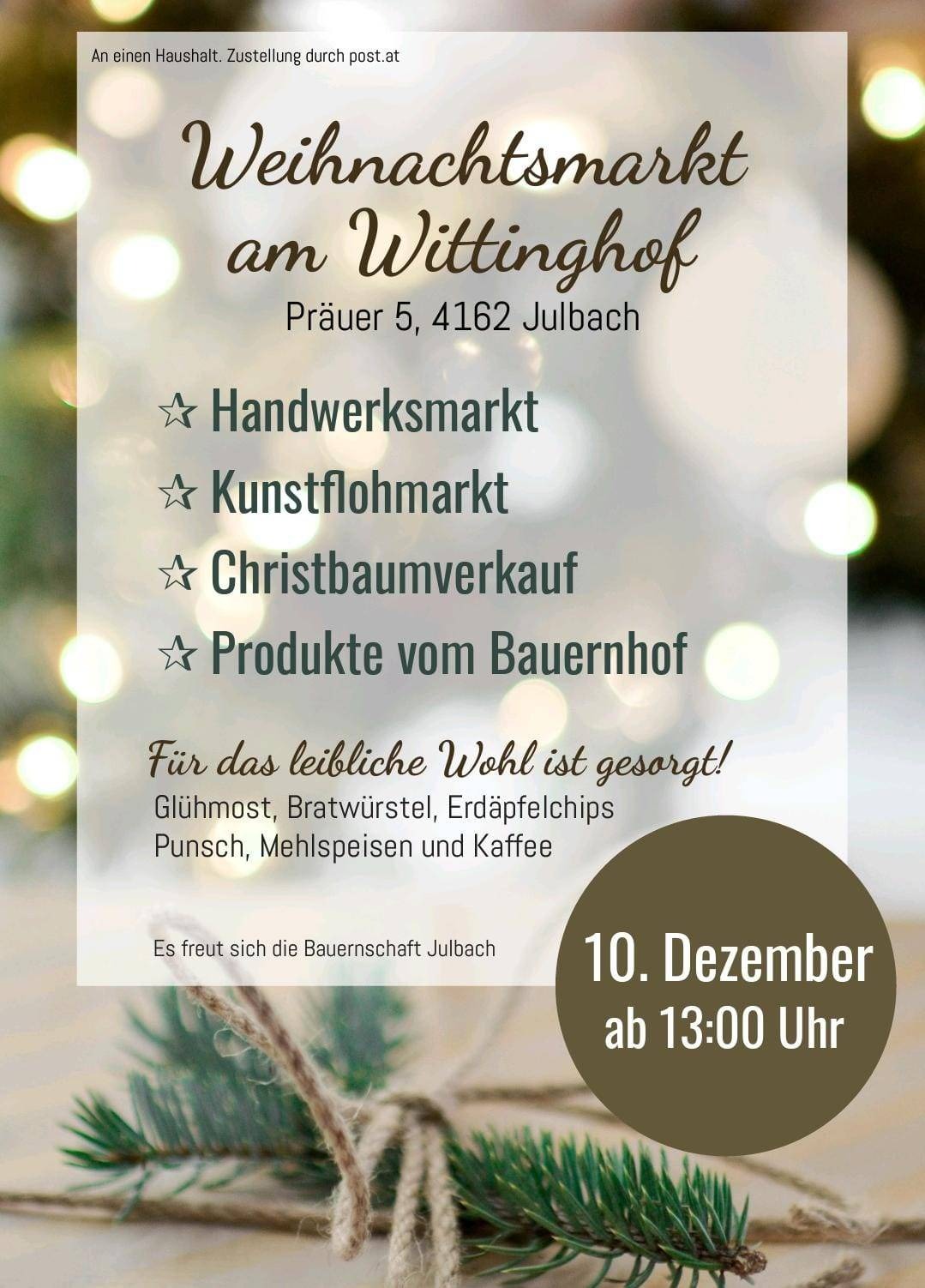 10.12.2022 | Weihnachtsmarkt am Wittinghof